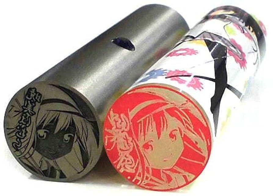 【未使用】痛印堂　魔法少女まどか⭐︎マギカ　紫高の痛印 Amazon.co.jp: 紫高の痛印 シャフト描き下ろしイラスト印鑑
